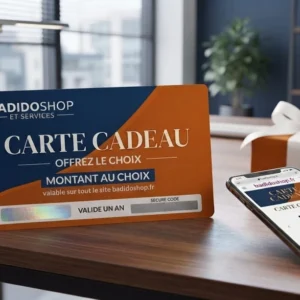 Carte cadeau boutique en ligne